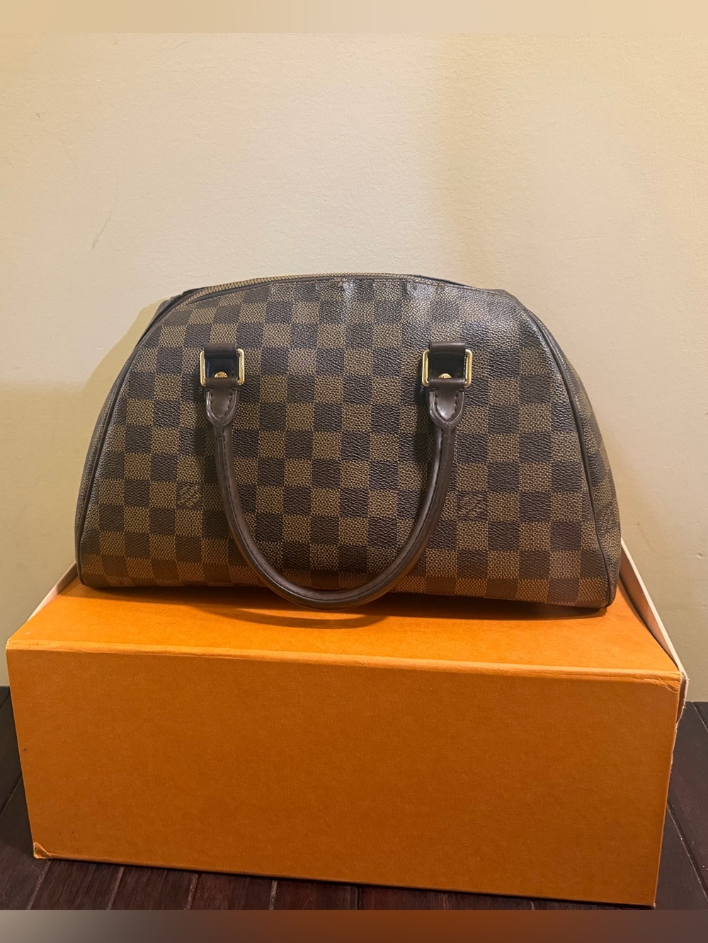 Vintage Louis Vuitton Ribera MM in Damier Ebene, style N41434
